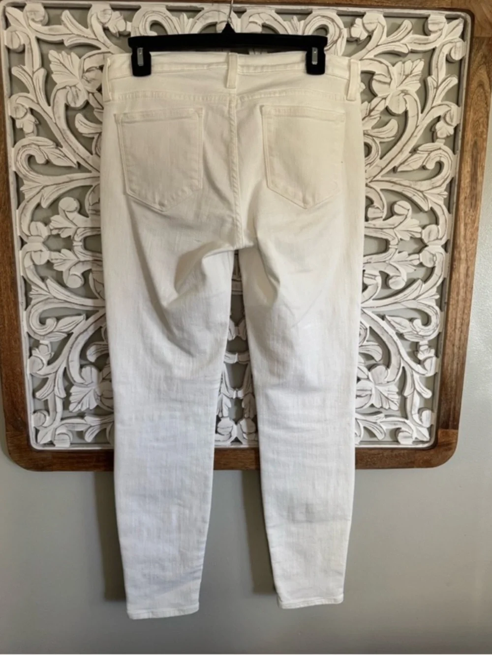 J.Crew White Toothpick Skinny Jeans High Rise Clean Classic Summer Chic Denim